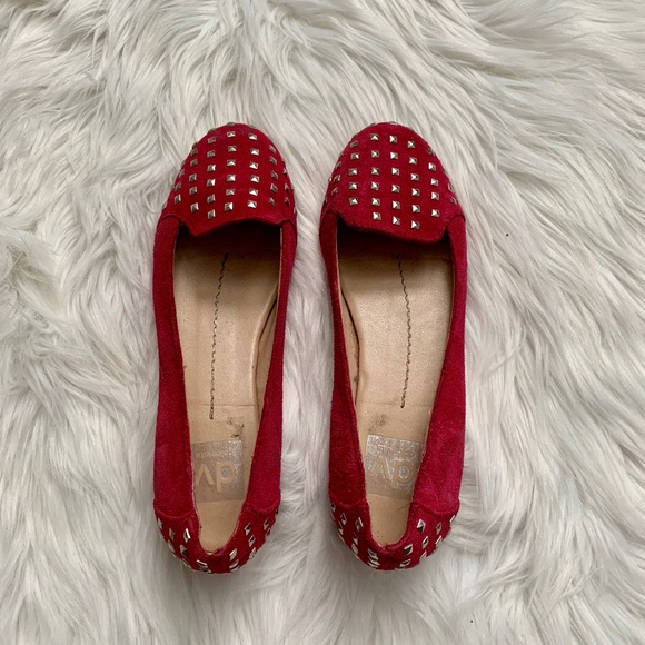 Dolce Vita | Studded Magenta Loafers - Picture 2 of 7